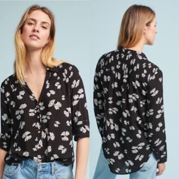 Anthropologie Tops - Anthropologie - Maeve Emory Bow Print Buttondown